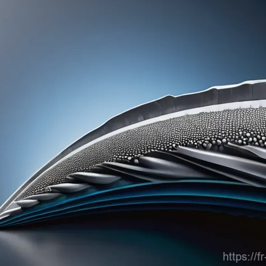 기계공학 금속재료 - A highly detailed, hyperrealistic image showcasing the extreme resilience of a superalloy. Focus on ...