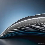 기계공학 금속재료 - A highly detailed, hyperrealistic image showcasing the extreme resilience of a superalloy. Focus on ...