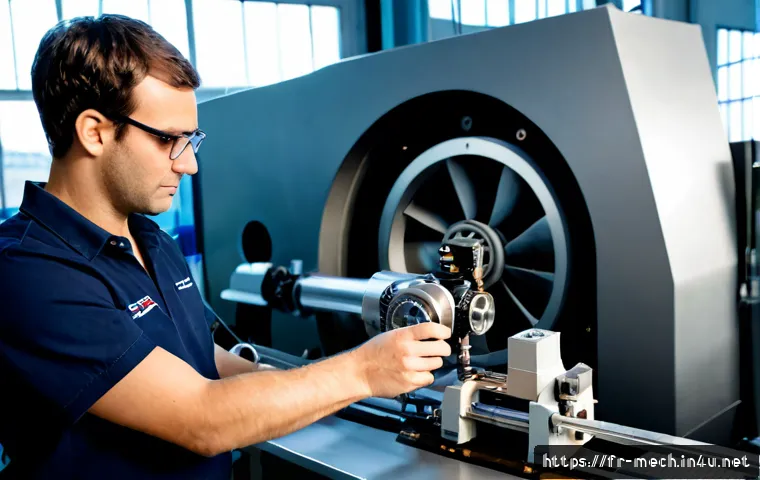 기계공학 기계공학연구 - Photorealistic mechanical engineering research laboratory in France, an adult engineer in clean safe...
